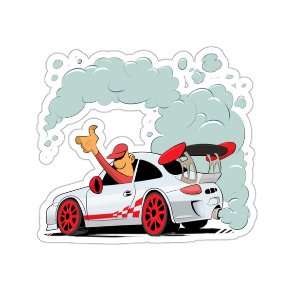 White Up in Smoke Sticker